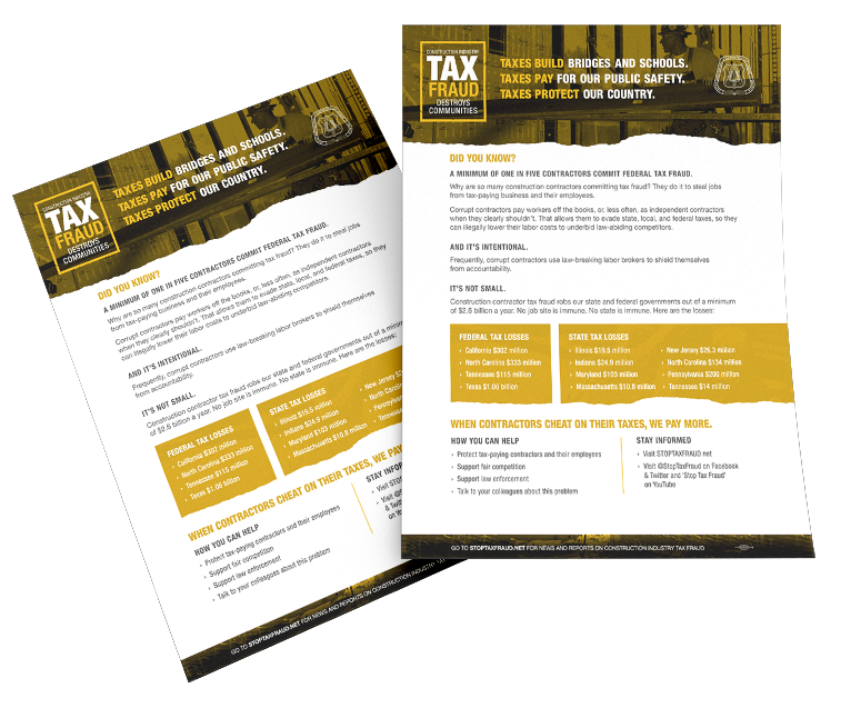 Tax Fraud Flyer Tax Fraud Flyer